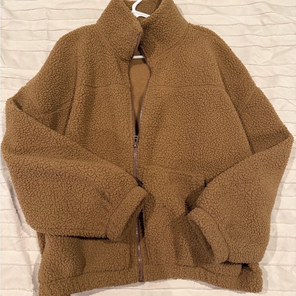 Old Navy Tan Fleece Jacket